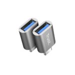 Trust Calyx Pacchetto da 2 adattatori USB 3.0 - USB-A femmina - USB-C maschio - 8x15x32 mm - Colore grigio - immagine 3