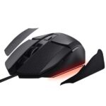 Trust GXT 121 Felox+ Mouse da gioco con 6 pulsanti - Regolabile fino a 10.000 dpi - Luce LED RGB - Cuscinetti antiscivolo - 42x70x131 mm - Colore nero - immagine 2