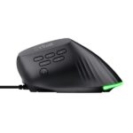 Trust GXT 145 Rexxa Mouse da gioco ergonomico con 10 pulsanti - Regolabile fino a 12.800 dpi - Luce LED RGB - Multidispositivo - 59x79x120 mm - Colore nero - immagine 2