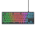 5 m - Formato TKL - Retroilluminazione RGB - Piedini antiscivolo - 87 tasti - Anti-ghosting - Multipiattaforma - 40x135x359 mm - Colore nero