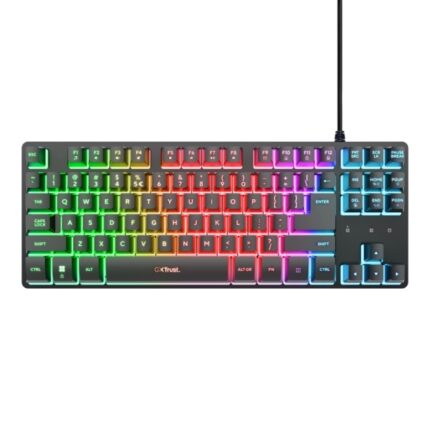 5 m - Formato TKL - Retroilluminazione RGB - Piedini antiscivolo - 87 tasti - Anti-ghosting - Multipiattaforma - 40x135x359 mm - Colore nero