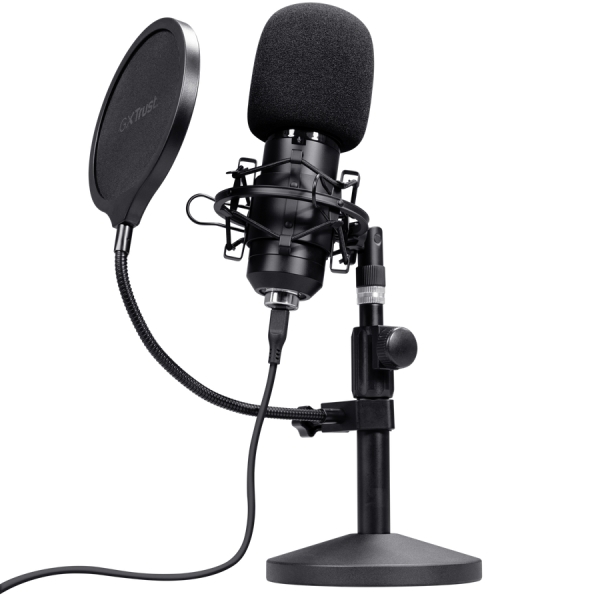 Trust GXT 269 Emita II Microfono da studio - Cavo USB da 2