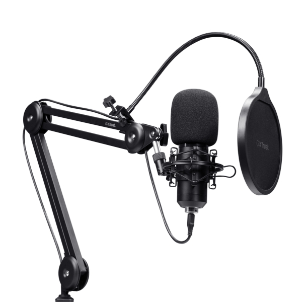 Trust GXT 270 Emita II+ Microfono da studio - Cavo USB da 2