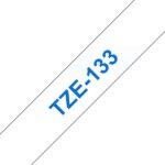 Brother TZe133 Nastro laminato generico per etichette - Testo blu su sfondo trasparente - Larghezza 12 mm x 8 metri - immagine 2