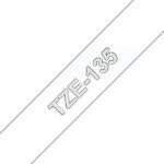 Brother TZe135 Nastro laminato generico per etichette - Testo bianco su sfondo trasparente - Larghezza 12 mm x 8 metri - immagine 2