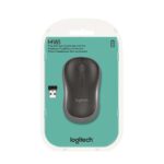 Logitech M185 Mouse wireless 1000 dpi - 3 pulsanti - Ambidestro - Colore nero/grigio - immagine 5
