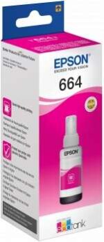Epson T6643 Magenta Bottiglia di inchiostro originale - C13T664340 - immagine 2