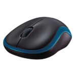 Logitech M185 Mouse wireless 1000 dpi - 3 pulsanti - Ambidestro - Colore nero/blu - immagine 3