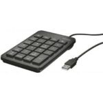 Trust Xalas Tastiera numerica USB - Ultra sottile - 23 tasti a profilo ribassato - Cavo da 1,50 m - Colore nero - immagine 3