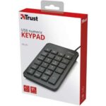 Trust Xalas Tastiera numerica USB - Ultra sottile - 23 tasti a profilo ribassato - Cavo da 1,50 m - Colore nero - immagine 4