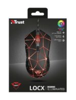 Trust Gaming GXT 133 Locx Mouse USB 4000 dpi - 6 pulsanti - Illuminazione LED - Cavo intrecciato da 1,80 m - Utilizzo ambidestro - Colore nero - immagine 5
