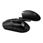 Logitech G305 Lightspeed Wireless USB 12000dpi Mouse - 5 pulsanti programmabili - Mano destra - Nero - immagine 4