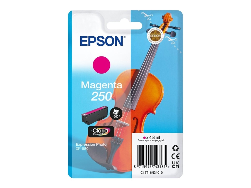 Cartuccia d'inchiostro originale Epson 250 Magenta - C13T16N34010