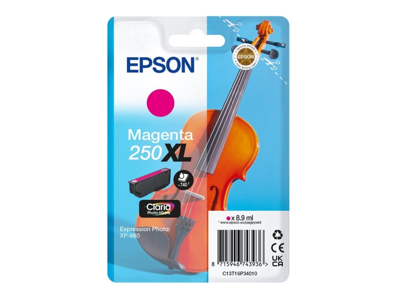 Cartuccia d'inchiostro originale Epson 250XL Magenta - C13T16P34010