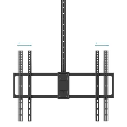 inclinabile ed estensibile - Gestione dei cavi - Peso max. 80 kg - VESA max. 800x600 mm - Colore: nero
