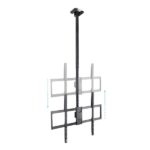 Tooq Supporto da soffitto per schermi da 50-100" - Girevole, inclinabile ed estensibile - Gestione dei cavi - Peso max. 80 kg - VESA max. 800x600 mm - Colore: nero - immagine 3