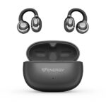 Cuffie Energy Sistem ChicPods True Wireless - Bluetooth 5.4 - 23 ore di autonomia - Tecnologia Open Sound - Microfono con riduzione del rumore - Assistente vocale integrato - Design curvo - Colore nero