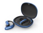 Energy Sistem PulseFit Cuffie sportive senza fili - Bluetooth 5.4 - Protezione contro il sudore e gli spruzzi d'acqua - Fit sicuro per una vestibilità confortevole - Chiamate stereo - Durata della batteria di 22 ore - Assistente vocale integrato - Colore blu - immagine 4
