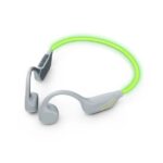 Cuffie sportive Energy Sistem VibeWave - Bluetooth 5.4 - Connessione multipoint - Protezione da sudore e schizzi - Fascia in gomma Secure-Fit - Microfono - Autonomia 15 ore - Illuminazione LED - Assistente vocale - Colore grigio