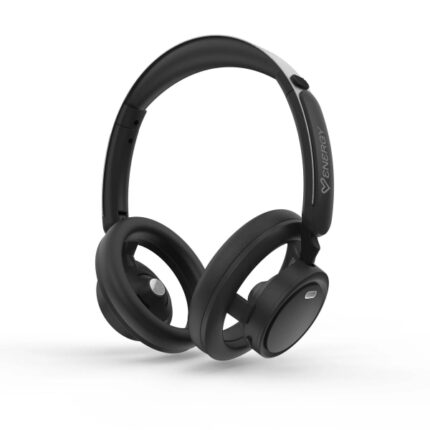 Cuffie Bluetooth Energy Sistem Open Design - Tecnologia audio aperta - Design ergonomico - Connessione multipoint - Batteria fino a 40 ore - Microfono con riduzione del rumore ENC - Assistente vocale - Colore nero
