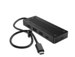 HP Travel Hub G3 5-in-1 USB-C Multiport Hub - HDMI 4K 60Hz - 2x USB A 10Gbps - 2x USB C Data + Power Delivery fino a 65W - Design da viaggio compatto