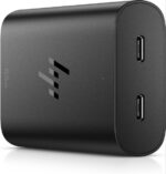 Caricatore HP USB-C GaN 65W - 2 porte di ricarica simultanea - Design compatto e leggero - Nero