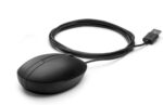 Mouse laser USB HP 320M - Sensore regolabile a 1200 DPI - Design ergonomico ambidestro - 3 pulsanti con rotella di scorrimento - Plug & Play - Colore nero - immagine 2