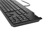 Tastiera USB Smartcard HP Business Slim - Lettore di Smartcard integrato - Inclinazione regolabile - Resistente al versamento di liquidi - Nero - immagine 2