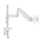 Aisens Eco Supporto da tavolo con braccio articolato per monitor 17"-32" - Supporta fino a 9 kg - Gestione dei cavi - VESA 100x100 mm - Contrappeso girevole e inclinabile - Bianco - immagine 3