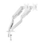 Supporto da tavolo Aisens Eco con 2 bracci articolati per monitor da 17"-32" - Supporta fino a 9 kg - Gestione dei cavi - VESA 100x100 mm - Contrappeso girevole e inclinabile - Colore bianco - immagine 3