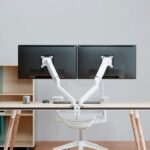 Supporto da tavolo Aisens Eco con 2 bracci articolati per monitor da 17"-32" - Supporta fino a 9 kg - Gestione dei cavi - VESA 100x100 mm - Contrappeso girevole e inclinabile - Colore bianco - immagine 5