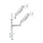 Supporto da tavolo Aisens Eco con 2 bracci articolati per monitor da 17"-32" - Supporta fino a 9 kg - Gestione dei cavi - VESA 100x100 mm - Contrappeso girevole e inclinabile - Colore bianco - immagine 3