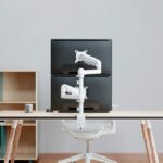 Supporto da tavolo Aisens Eco con 2 bracci articolati per monitor da 17"-32" - Supporta fino a 9 kg - Gestione dei cavi - VESA 100x100 mm - Contrappeso girevole e inclinabile - Colore bianco - immagine 4