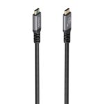Cavo USB-C maschio Aisens - Supporta fino a 100W - Lunghezza 3m - Velocità di trasferimento fino a 20Gbps - Risoluzione 8K - Alluminio - Colore nero