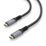 Cavo USB-C maschio Aisens - Supporta fino a 100W - Lunghezza 3m - Velocità di trasferimento fino a 20Gbps - Risoluzione 8K - Alluminio - Colore nero - immagine 3
