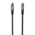 Cavo USB-C maschio Aisens - Supporta fino a 60 W - Lunghezza 7 m - Velocità di trasferimento fino a 5 Gbps - Risoluzione 4K - Alluminio - Colore nero