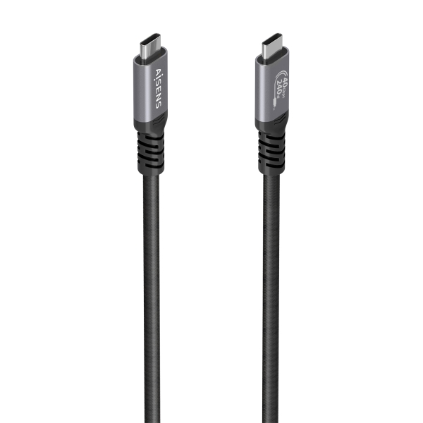 Aisens Cavo USB-C maschio - Supporta fino a 240W - Lunghezza 0