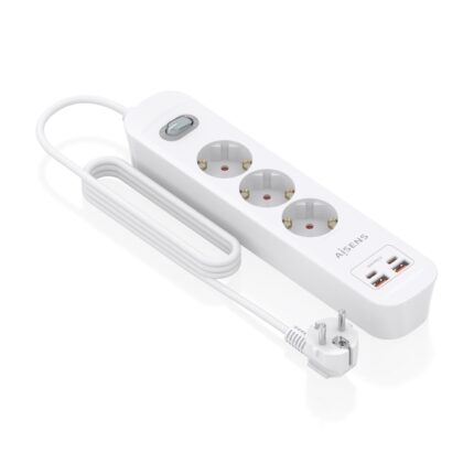 4 m - Interruttore con indicatore LED - Power Delivery 3.0 - Qualcomm 3.0 - Colore bianco