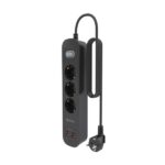 Ciabatta elettrica Aisens con 3 prese Schuko - 2xUSB-C - 2xUSB-A - Cavo da 1,4 m - Interruttore con indicatore LED - Consegna di energia - Qualcomm 3.0 - Colore nero - immagine 3