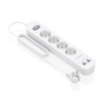 4 m - Interruttore con indicatore LED - Consegna di energia - Qualcomm 3.0 - Colore bianco