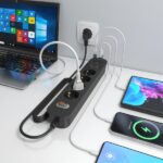Striscia elettrica Aisens con 4 prese Schuko - 2xUSB-C - 2xUSB-A - Cavo da 1,4 m - Interruttore con indicatore LED - Consegna di energia - Qualcomm 3.0 - Colore nero - immagine 5