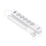 4 m - Interruttore con indicatore LED - Consegna di energia - Qualcomm 3.0 - Colore bianco