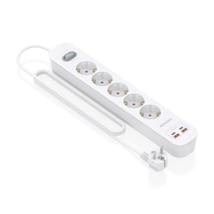 4 m - Interruttore con indicatore LED - Consegna di energia - Qualcomm 3.0 - Colore bianco