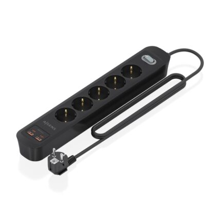 Striscia elettrica Aisens con 5 prese Schuko - 2xUSB-C - 2xUSB-A - Cavo da 1