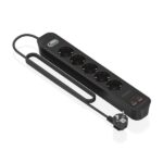 4 m - Interruttore con indicatore LED - Consegna di energia - Qualcomm 3.0 - Colore nero
