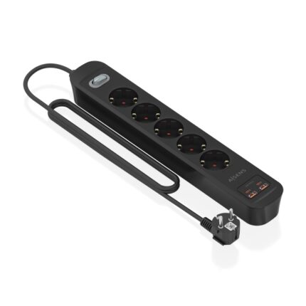 4 m - Interruttore con indicatore LED - Consegna di energia - Qualcomm 3.0 - Colore nero