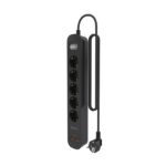 Striscia elettrica Aisens con 5 prese Schuko - 2xUSB-C - 2xUSB-A - Cavo da 1,4 m - Interruttore con indicatore LED - Consegna di energia - Qualcomm 3.0 - Colore nero - immagine 3