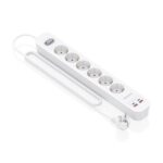 4 m - Interruttore con indicatore LED - Consegna di energia - Qualcomm 3.0 - Colore bianco