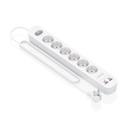 4 m - Interruttore con indicatore LED - Consegna di energia - Qualcomm 3.0 - Colore bianco