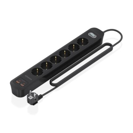 Striscia elettrica Aisens con 6 prese Schuko - 2xUSB-C - 2xUSB-A - Cavo da 1